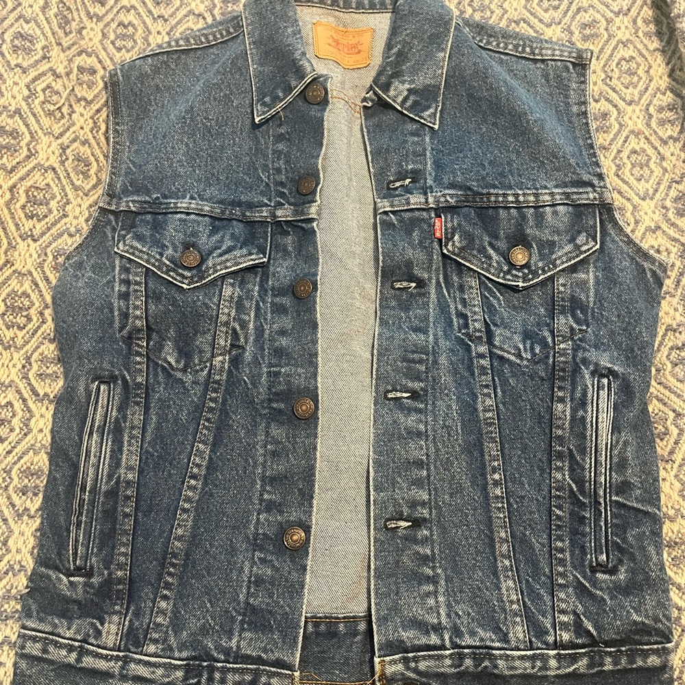 Levi's Blue Denim Vest
